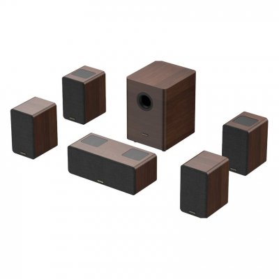 HIWILL Barre de son pour TV -Audio M514 900W 5.1.4 Dolby Atmos - Noyer
