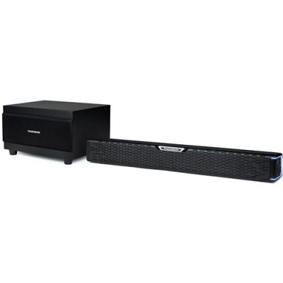 BM SONIC Barre de Son SB60BTS 120W Bluetooth 2.1 avec Caisson de Basses Sans Fil Noir
