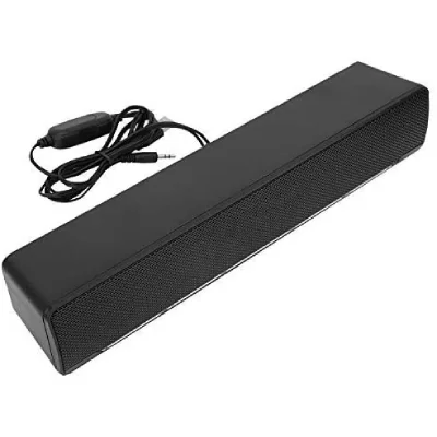 VENDOS85 Barre de Son  Filaire avec LEB bleu 3W noir
