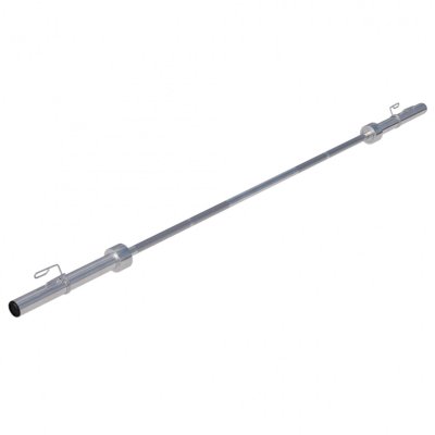 GORILLA SPORTS Barre longue olympique 218 cm, 50 mm avec stop disques