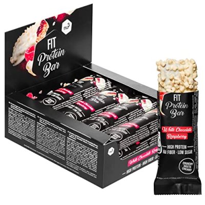 NU3 Barre Prot&eacute;in&eacute;e Chocolat Blanc Framboise  - La Barre De 55g