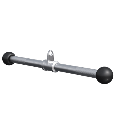 GORILLA SPORTS Barre triceps/biceps avec poign&eacute;es boules en caoutchouc Y-33