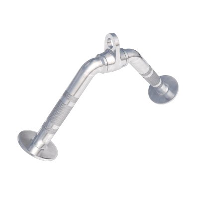 GORILLA SPORTS Barre triceps en forme de v avec poignees antiderapantes y 45