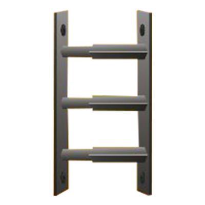 MOTTEZ Barreau t&eacute;lescopique - 3 barreaux 30 &agrave; 55cm - noir