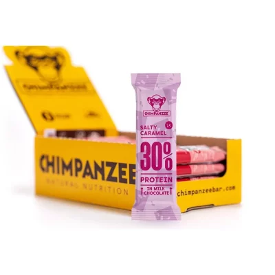 CHIMPANZEE Barres de nutrition caramel sal&eacute; 