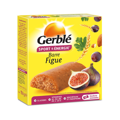 GERBLE Barres Di&eacute;t&eacute;tiques Figue  - Les 6 Barres De 25g