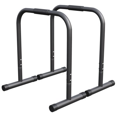 GORILLA SPORTS Barres parall&egrave;les - barres &agrave; dips | Hauteur: 73 cm | Coloris : Noir
