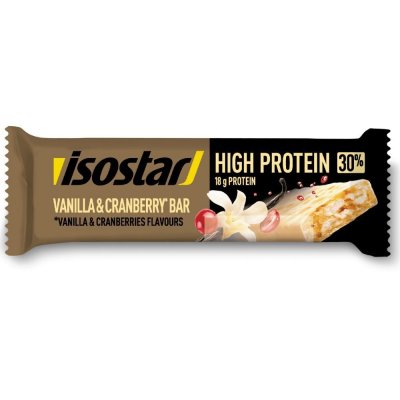 ISOSTAR Barres Prot&eacute;in&eacute;e &Agrave; La Vanille Et Cranberry  - La Barre De 55g