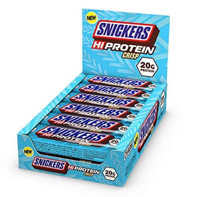 SNICKERS Barres prot&eacute;in&eacute;es  Hi-Protein - Crisp Boite de 12
