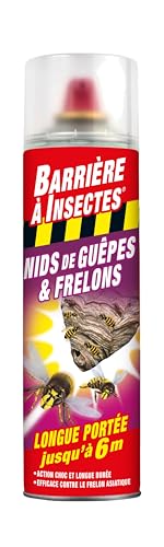 BARRIERE A INSECTES  Gu&ecirc;pes, frelons Sp&eacute;cial nids - A&eacute;rosol 500 ml