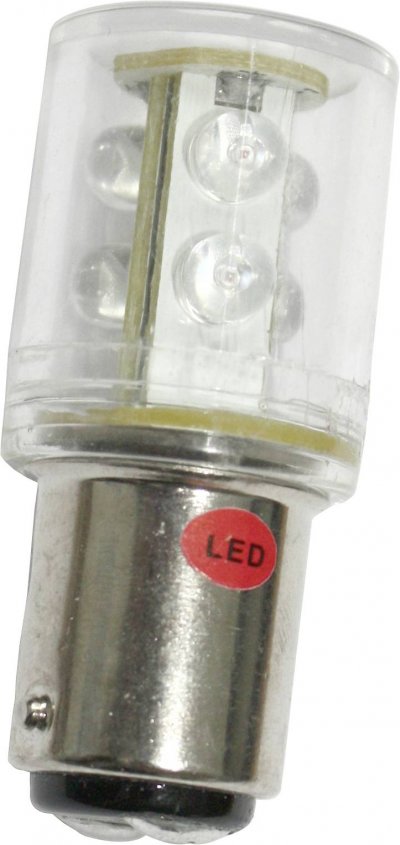 BARTHELME  Ampoule LED BA15d blanc 24 V/DC, 24 V/AC 22 lm 52160215