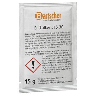 BARTSCHER  190065 D&eacute;tartrant rapide pour machines &agrave; caf&eacute; 30 x 15 g
