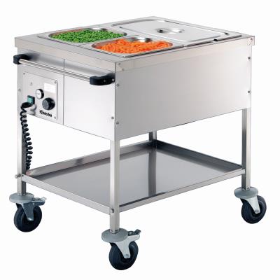 GENERIQUE Bartscher Chariot &agrave; Bain-Marie Sans Eau - 2 GN 1/1