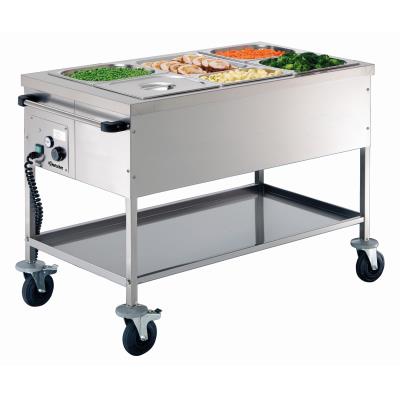 GENERIQUE Bartscher Chariot &agrave; Bain-Marie Sans Eau - 3 GN 1/1