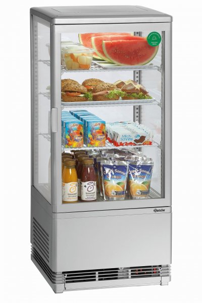 GENERIQUE Bartscher Mini Vitrine R&eacute;frig&eacute;r&eacute;e - 78 L Argent