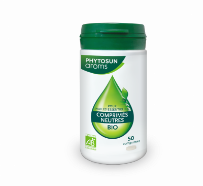 PHYTOSUN AROMS Base Neutre Bio pour Huile Essentielle 50 Comprim&eacute;s 