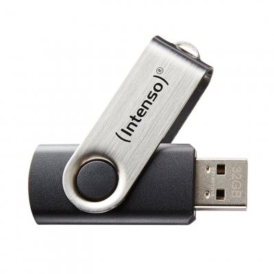 INTENSO Basic Line lecteur USB flash 16 Go USB Type-A 2.0 Noir, Argent