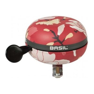 BASIL  50480 Cloche de v&eacute;lo Femme, Rouge, 80 mm