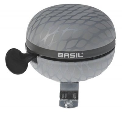 BASIL  bicyclette cloche Noir 60 mm argent