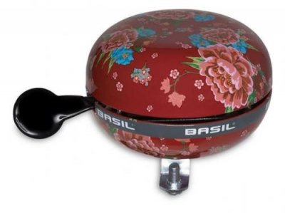 BASIL  Big Bell Ding Dong Sonnette Bloom Scarlet Rouge 80 mm