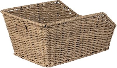 BASIL  Centro - Panier de v&eacute;lo - Rattan-Look beige