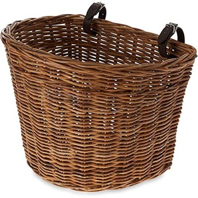 BASIL  panier avant darcy en osier tresse taille l brun