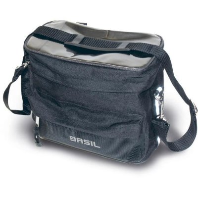 BASIL  Poche Gauche Mali Sac de V&eacute;lo, Unisexe Adulte, Noir, 8 l