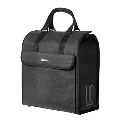 BASIL  Sac &agrave; Provisions Mira Sac de V&eacute;lo, Unisexe Adulte, Noir, 17 l
