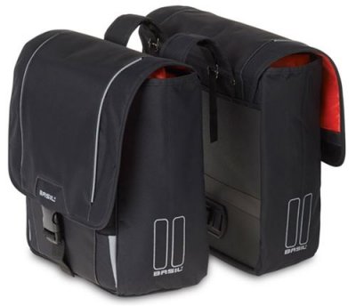 BASIL  Sport Design Borsa da Bicicletta. Uomo, Nero-Nero, 32 litri