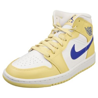 AIR JORDAN Baskets  1 Mid Pour Femme - Jaune - 38