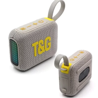 YONIS Basses Puissantes - Enceinte sans fil Bluetooth autonomie 5 h - Gris
