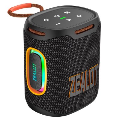 YONIS Basses Puissantes - Enceinte sans fil Bluetooth. IPX6 Resiste aux eclaboussures - Noir
