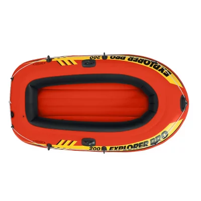 INTEX Bateau gonflable -  - EXPLORER PRO 100 - 1 place - Vinyle - Rouge