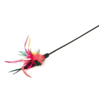 TRIXIE B&acirc;ton de jeu avec plumeau 50 cm 