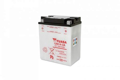 YUASA Batterie 12N14-3A Conventionnelle Avec Entretien - Livr&eacute;e Sans Acide
