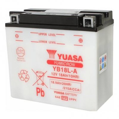 Batterie 12v 18 ah yb18l-a yumicron avec entretien (lg180xl90xh162)