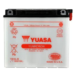 YUASA Batterie 12v 19 ah yb16l-b yumicron avec entretien (lg175xl100xh155)