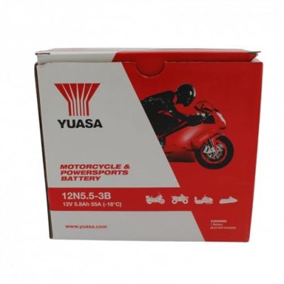 YUASA Batterie 12v 5,5 ah 12n5.5-3b conventionnelle avec entretien (lg135xl60xh130)