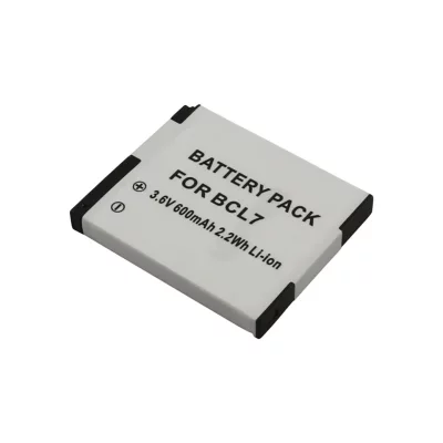  Batterie 600mAh pour Appareil Photo Panasonic DMC-F5 3,6V Li-ion Blanc