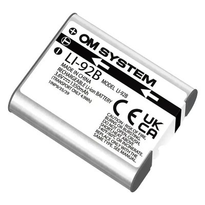 OM SYSTEM Batterie appareil photo Olympus li-92B pour TG6, TG5