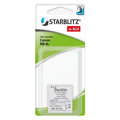 STARBLITZ Batterie Compatible avec CANON NB-4L 