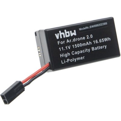 VHBW Batterie compatible avec Parrot ar Drone 1,0, 2,0, 2.0 hd drone (1500mAh, 11,1V, Li-polym&egrave;re) - 