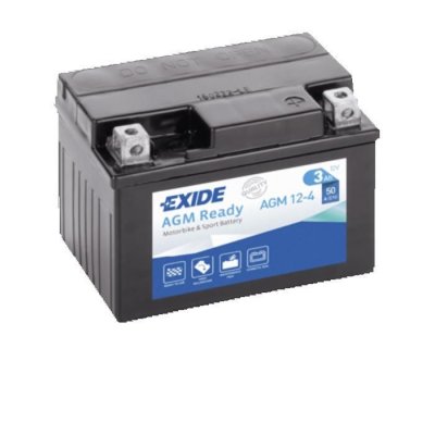 EXIDE Batterie  MOTO AGM12-4 12 V 3 AH 50 AMPS EN