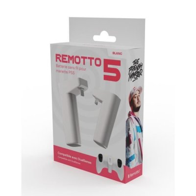 ONE UP Batterie externe Remotto pour manette PS5 Blanc