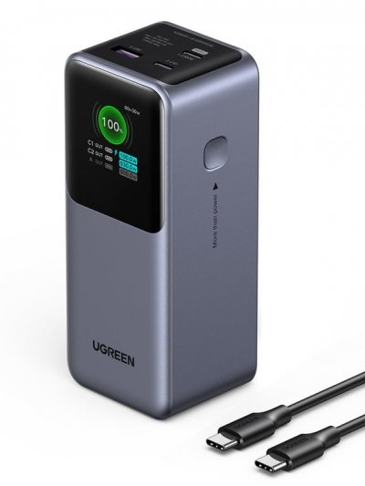 UGREEN Batterie externe -  - 20000mAh - 130W - USB-C - Gris anodis&eacute;