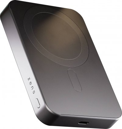 ZENS Batterie Externe  Pro 1 Mince Magsafe Qi2 15W USB-C 10000 mAh Noir