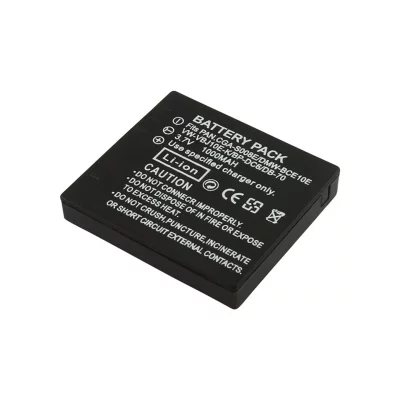 AVIZAR Batterie Li-ion 1000mAh pour Appareil Photo Panasonic Lumix DMC 3,7V Noir
