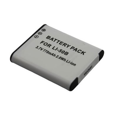 AVIZAR Batterie Li-ion 3.7V 680mAh 2.8Wh pour Appareil Photo Olympus Li-50B Gris