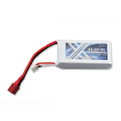 AMEWI Batterie LiPo 3S 1300mAh 11.1V 40C Dean T