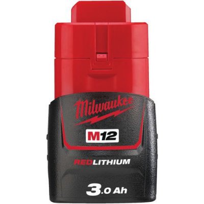 MILWAUKEE Batterie  M12 B3 RedLithium Li-Ion 12V 3.0Ah 4932451388